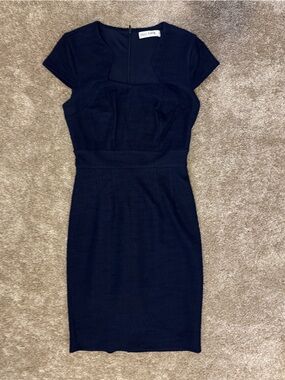 Navy Grace Karin Fitted Dress